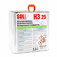 Затвердник акриловий до лаку HS SOLL Н3 2,5л ціна за 1л (Для лаку С3)