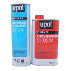 Лак U-POL 2091 HS Прозорий 2:1 1л +затверджувач S2032/М 0,5л