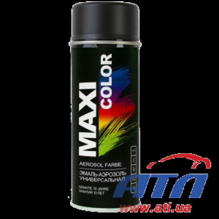 Фарба в балончику MAXI COLOR RAL 9005, чорний мат.