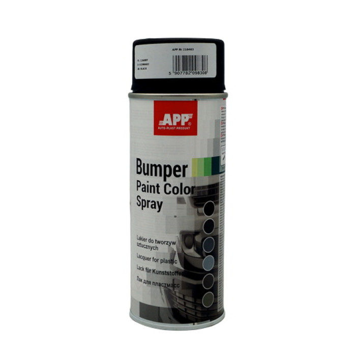 Купити Структурна фарба чорна бамперна в аерозолі APP Bumper Paint - New Line (арт.210403) в Україні
