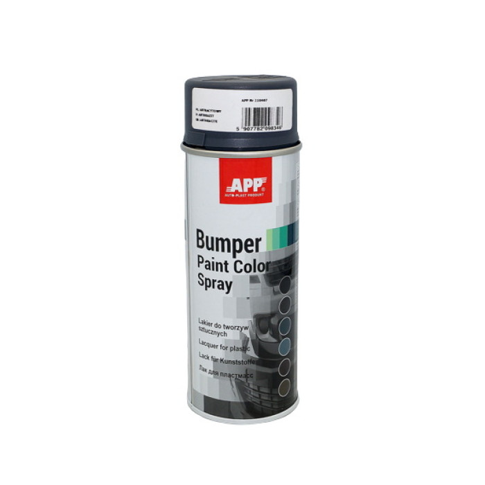 Купити Структурна фарба бамперна антрацит в аерозолі APP Bumper Paint - New Line (арт.210407) 400 мл в Україні