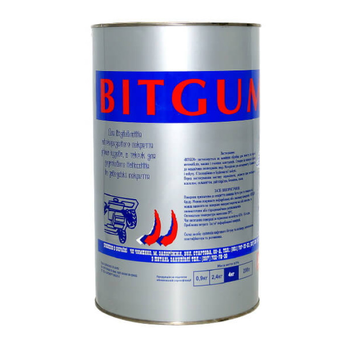 Купити Мастика бітумна для кузова авто BITGUM 4кг в Україні