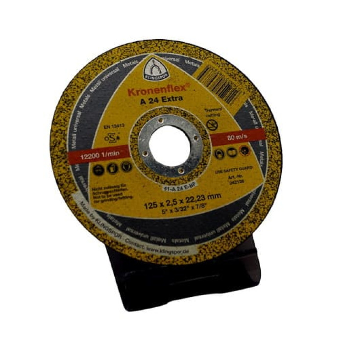 Купити Диск відрізний 125х2, 5х22, 23 мм, KLINGSPOR KRONENFLEX A24 Extra (188463) в Україні