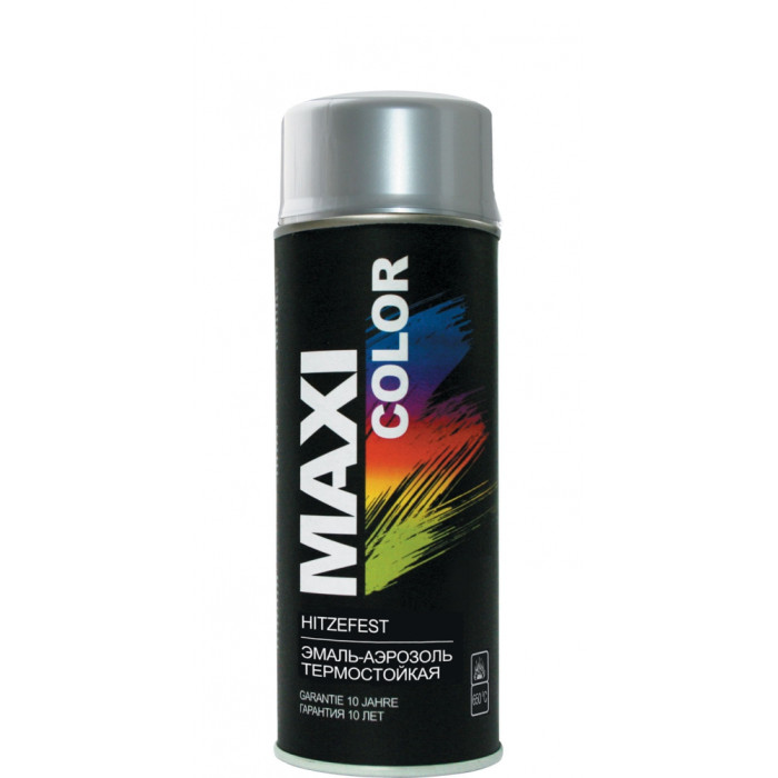 Купити Фарба універсальна MAXICOLOR, Ral 9006 срібло 400 мл (арт. МХ0009) в Україні