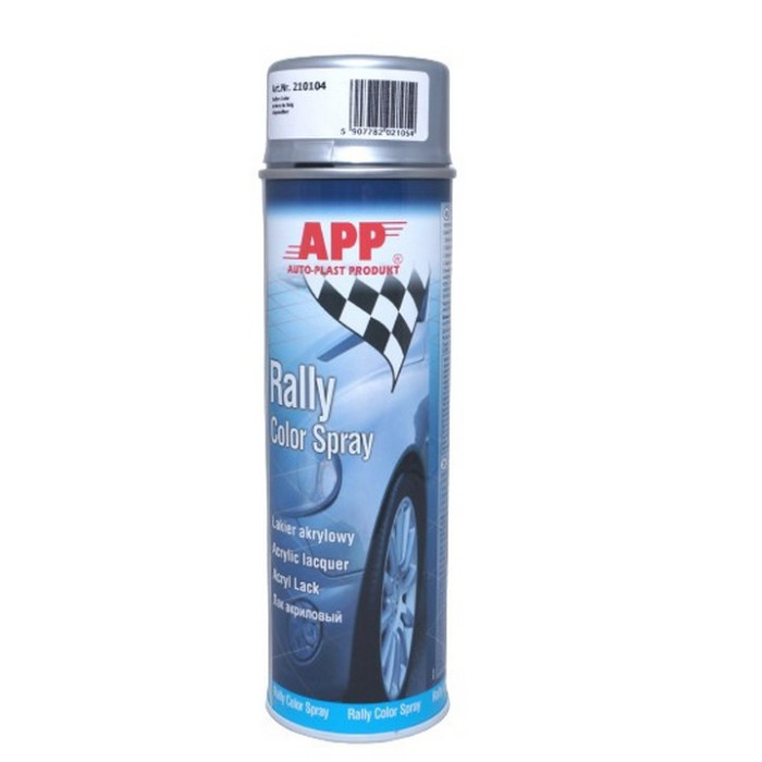 Купити Фарба акрилова в аерозолі APP Rally Color, срібляста 500мл (арт. 210104) в Україні