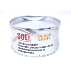 Шпаклівка з скловолокном SOLL Glass Light, жовта легка 1л
