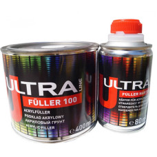 Грунт акриловий NOVOL Ultra Line Fuller 100 5+1, (0,40л.+затв0,08л.) Сірий (6)