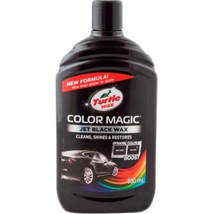 Купити Поліроль для кузова з відновленням кольору (500 мл) Turtle Wax Color Magic Black Чорний в Україні