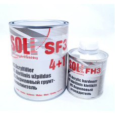 Грунт акриловий SOLL SF3 4+1 HS, (1л.+затв.0,25л.) Чорний 