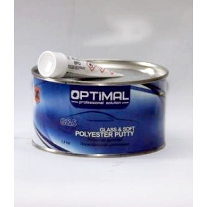 Шпаклівка зі скловолокном OPTIMAL Glass & Soft, 1,8 кг