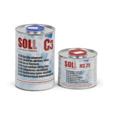Лак акриловий C3 SOLL 1л. з затверджувачем акриловим Н3 нормальний 0,5л.