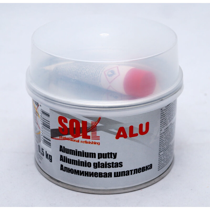 Купити Шпаклівка з алюмінієм SOLL Aluminium Putty 0.5кг (SG9 050) в Україні