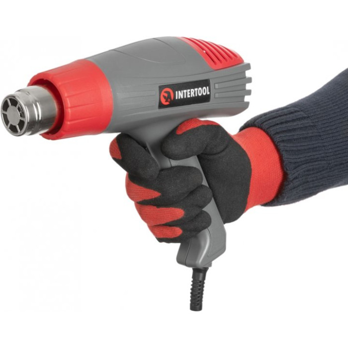 Купити Фен технічний 2000 Вт, 2 режими, 400-600 град., 300-500 л/хв INTERTOOL DT-2416 в Україні