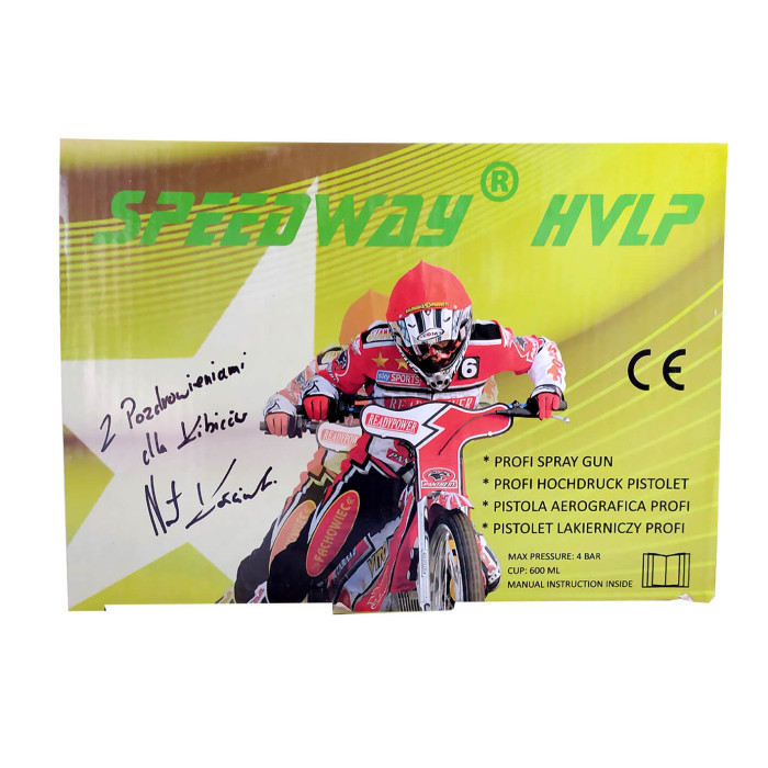 Купити Пістолет для фарбування Speedway HVLP дюза 1.4 мм / зелений / Fachowiec в Україні