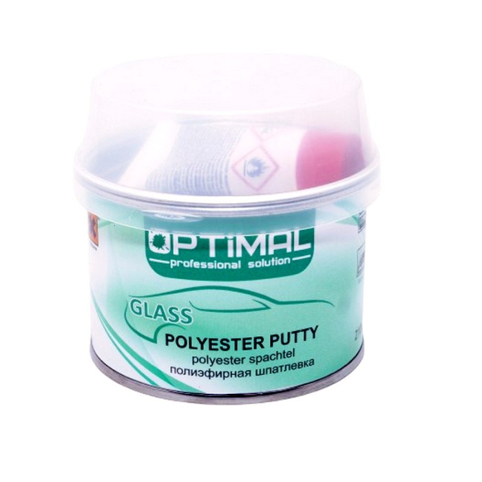 Купити Шпаклівка зі скловолокном OPTIMAL Glass 0.21 кг (OPS-GLASS-210) в Україні