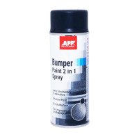 Фарба бамперна в аерозолі структурна APP Bumper paint 400мл Чорна