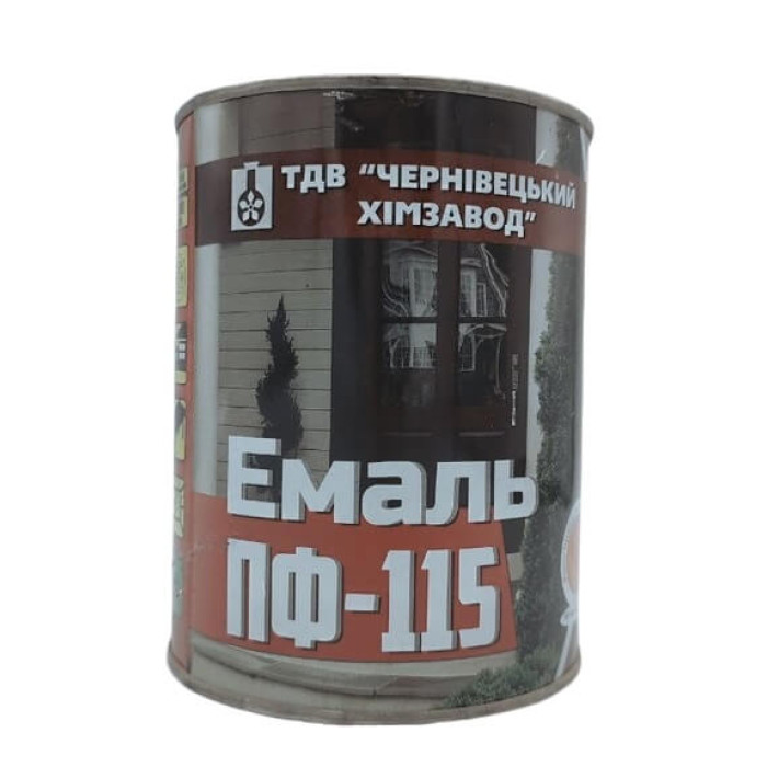 Купить Эмаль хаки ХЗЧ ПФ-115 для внутренних и наружных работ 0,9 кг в Украине