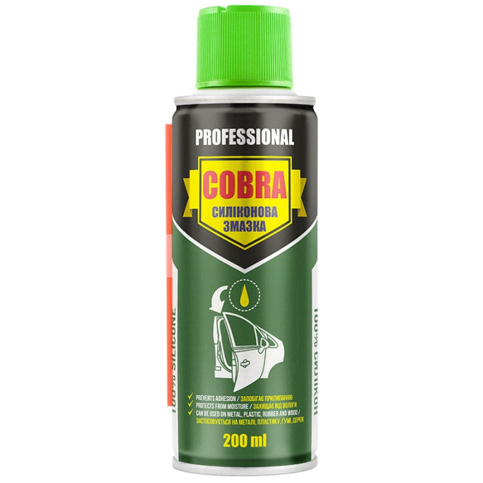 Купити Силіконове мастило NOWAX SILICONE SPRAY COBRA 200 мл (NX20200) в Україні
