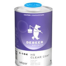 Лак 8-104 / 1 безбарвний DEBEER HS 1л + затверджувач HS 0,5 шт 1,5л