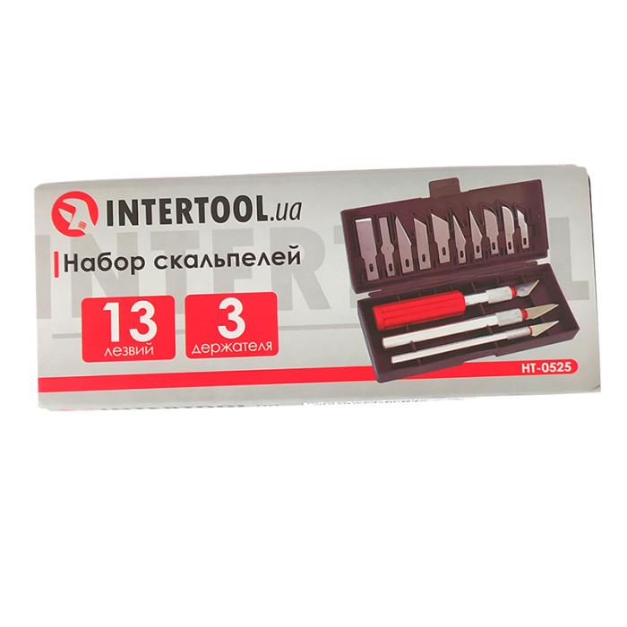 Придбати Набір скальпелів 13 шт. INTERTOOL HT-0525 в Україні