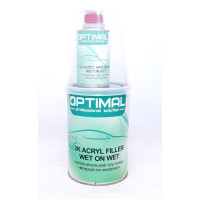 Грунт акриловий OPTIMAL WET ON WET 6:1, (0,9л.+затв.0,15л.) Сірий - мокрий по мокрому