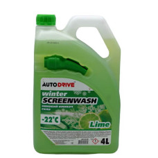 Омивач скла зимовий Winter Screenwash Lime-22*C AUTO DRIVE 4л