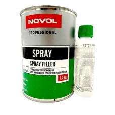 Шпаклівка розпилююча поліефірна NOVOL 380 0,8л (грунт-шпаклівка)