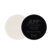 Круг полірувальний на липучці APP 1Step Fast Cut & Finish Pad (D135/H25) білий - реп'ях