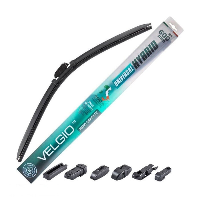 Купити Безкаркасна щітка (двірник) Velgio UNIVERSAL HYBRID 24/600мм в Україні