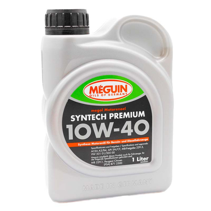 Купити Моторне масло MEGUIN SYNTECH PREMIUM 10W-40 4339 1л в Україні