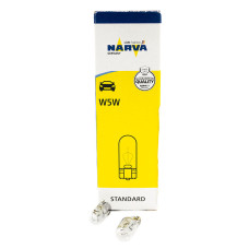 Лампа сигнальна W5W NARVA (10шт)