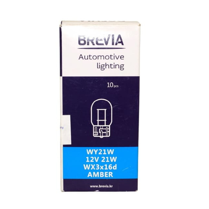 Купити Лампа WY21W 12v 21W AMBER BREVIA в Україні