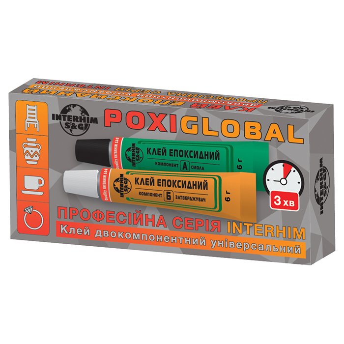 Купити Клей INTERHIM POXIGLOBAL 52г в Україні