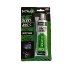 Герметик силіконовий темп.стійкий NOWAX NX34309 +290* С 85гр Прозорий