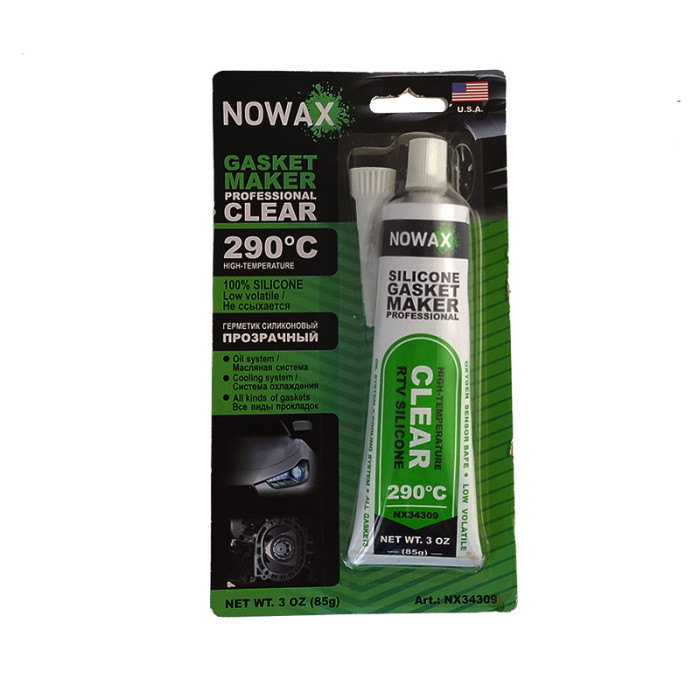 Купити Герметик силіконовий Nowax NX34309 +290°C Clear 85г в Україні