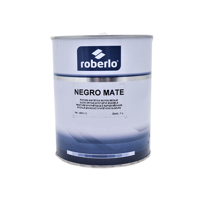 Купити Фарба алкідна ROBERLO NEGRO MATE 44912, чорний мат, 1л в Україні