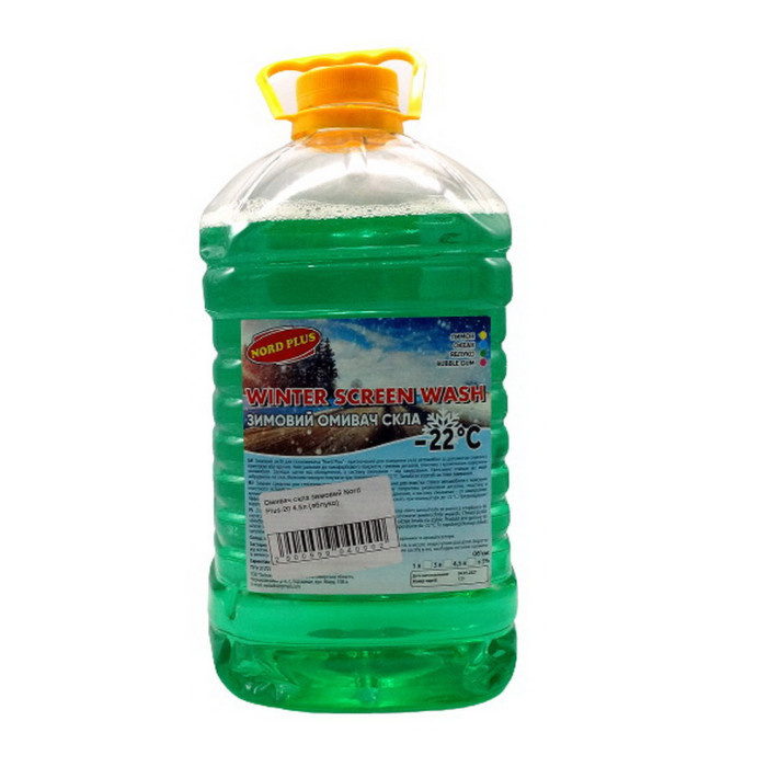 Купити Зимовий омивач для скла Nord Plus -22°C (упаковка 4,5л.) яблуко в Україні