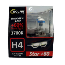 Лампа галогенна H4 12v 60/55W SOLAR P43t-38