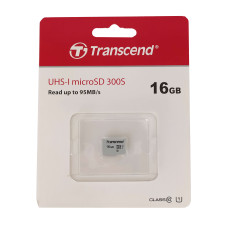 Карта пам'яті 16GB UHS-I microSD 300S TRANSCEND