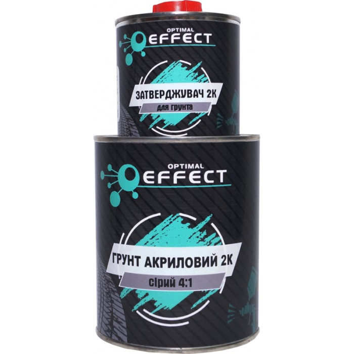 Грунт акриловий темно-сірий (0,8 л + 0,2 л) 2К 4:1 EFFECT (арт. 370120) в Україні