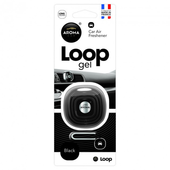 Ароматизатор Aroma Car Loop Gel Black 63113 в Україні.