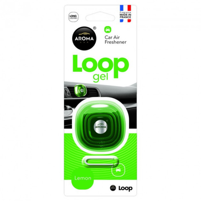 Ароматизатор Aroma Car Loop Gel Lemon Лимон 63116 в Україні.