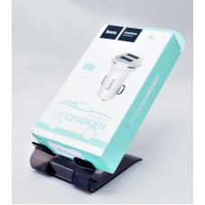 Адаптер для телефона в прикурювач (2USB.1A) HocoZ1 White
