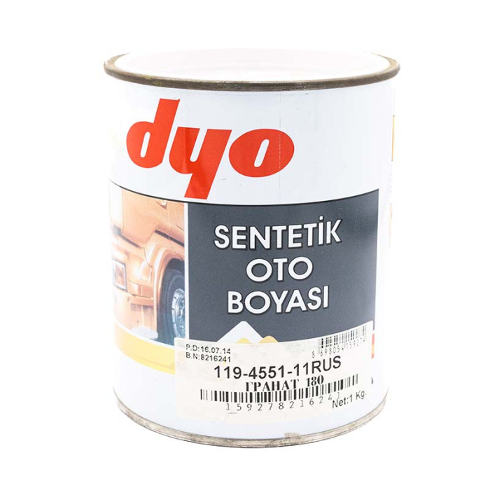 Купити Фарба синтетична алкідна для авто DYO Lada 180 гранат 1л в Україні.
