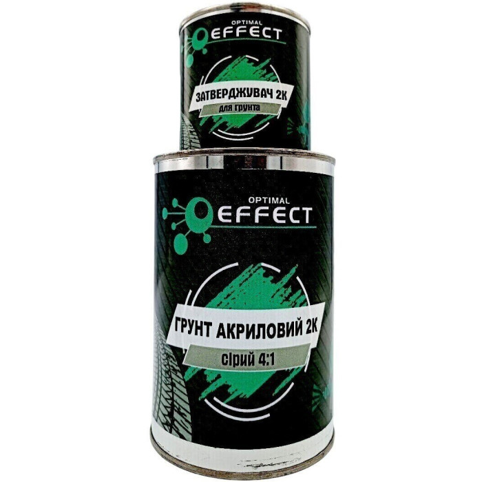 Купити Ґрунт 2К акриловий світло-сірий 4:1 (0,8л. + затв. 0,16л.) EFFECT 370110 в Україні.