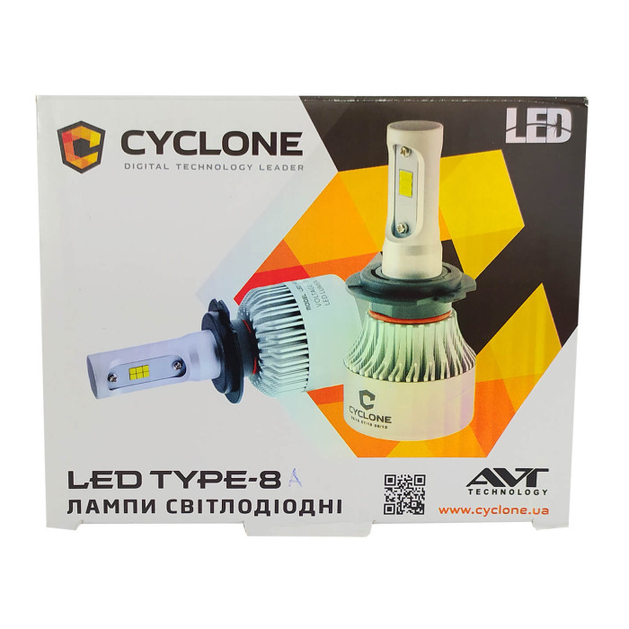 Лампа CYCLONE LED H7 type 8A (4500LM) FAN в Україні.