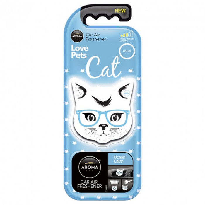 Ароматизатор Aroma Car Cat Ocean Calm Океанський бриз 92569 в Україні.