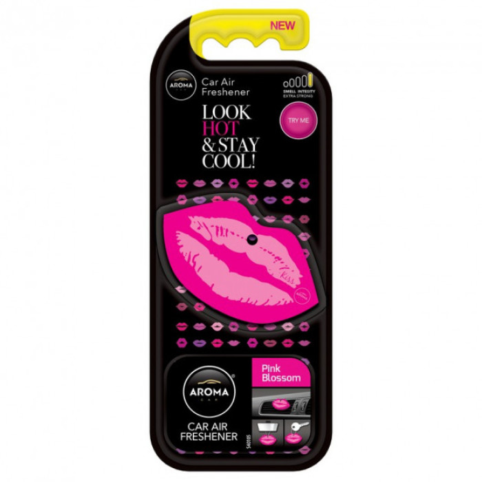 Ароматизатор Aroma Car Lips Pink Blossom Рожеве цвітіння 92559 в Україні.