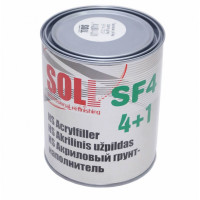 Грунт акриловий SOLL SF4 4+1 HS, (1л.+затв.0,25л.) Темно-сірий - мокрий по мокрому 