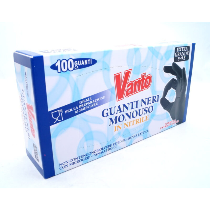 Купити Рукавички NITRYLEX Vanto black XL (ціна за 1 пару) в Україні